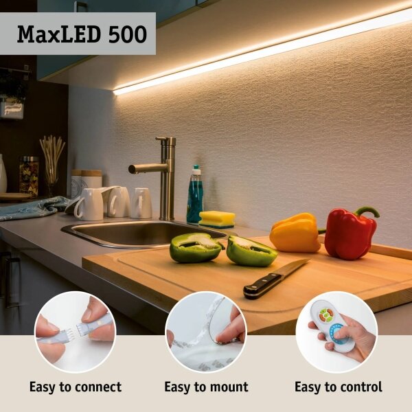 Paulmann 70627 - LED RGB/18W Димируема лента MAXLED 1,5m 230V+дистанционно управление