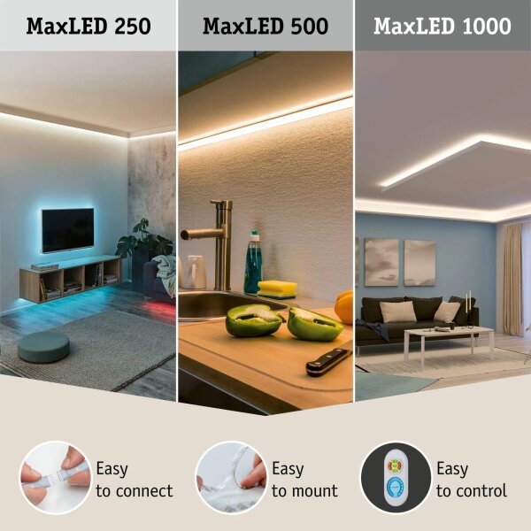 Paulmann 70627 - LED RGB/18W Димируема лента MAXLED 1,5m 230V+дистанционно управление
