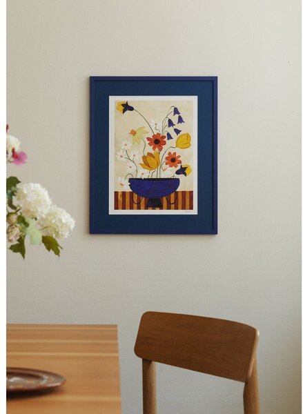 Постер 30x40 cm Colourful Bunch in Blue Vase – Frankie Penwill – The Poster Club
