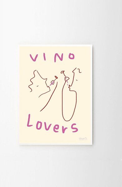 Постер 50x70 cm Vino Lovers – Ruby Hughes – The Poster Club