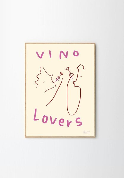Постер 50x70 cm Vino Lovers – Ruby Hughes – The Poster Club