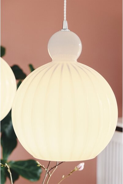 Halo Design 737321 - Полилей на кабел BALL BALL 1xE27/40W/230V Ø 32 см бял