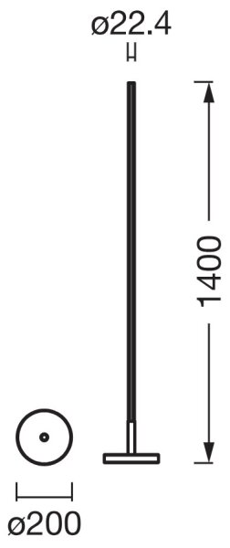 Osram - LED RGBW димируема подова лампа SMART+ MAGIC LED/11,5W/230V, сребриста, Wi-Fi+DO