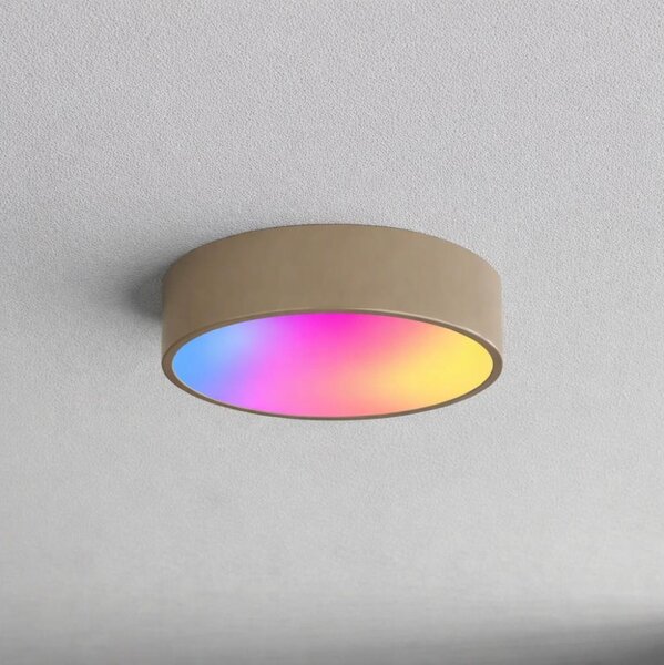 Brilagi - LED RGBW Димируемо таванно осветително тяло CLARE 2xE27/9W/230V Wi-Fi бежово