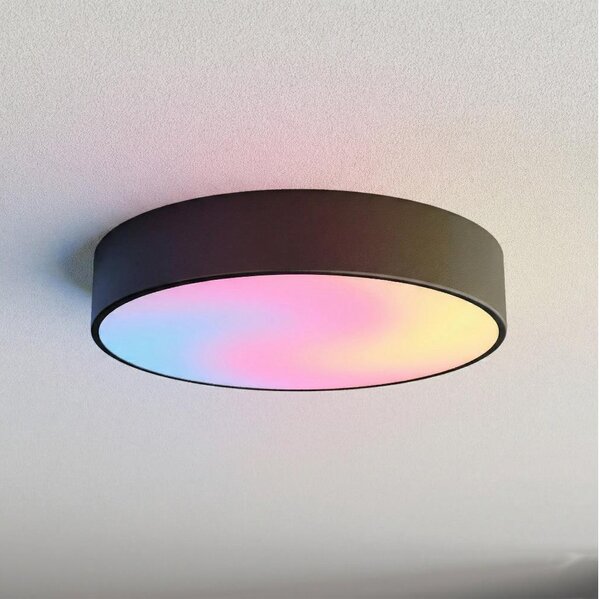 Brilagi - LED RGBW димируемо таванно осветително тяло CLARE 3xE27/9W/230V Wi-Fi черно