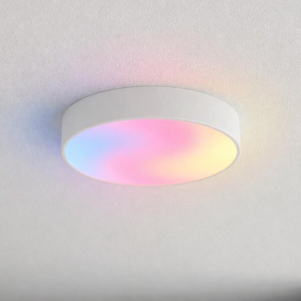 Brilagi - LED RGBW димируем плафон за баня CLARE, 3x E27 (9W), 230V, IP54, Wi-Fi, бял