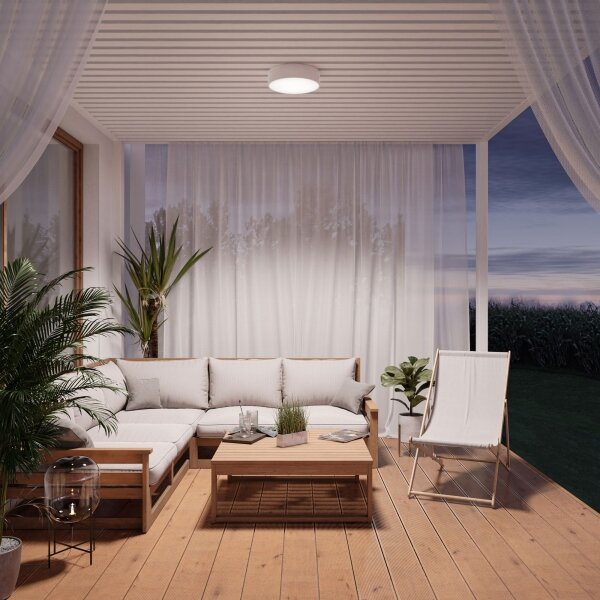 Brilagi - LED RGBW димируемо таванно осветително тяло за баня CLARE 2xE27/9W/230V IP54 Wi-Fi бяло