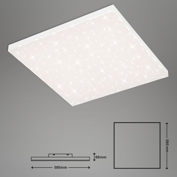 Briloner 7381-216 - LED Димируем плафон FRAMELESS LED/38W/230V + + д.у