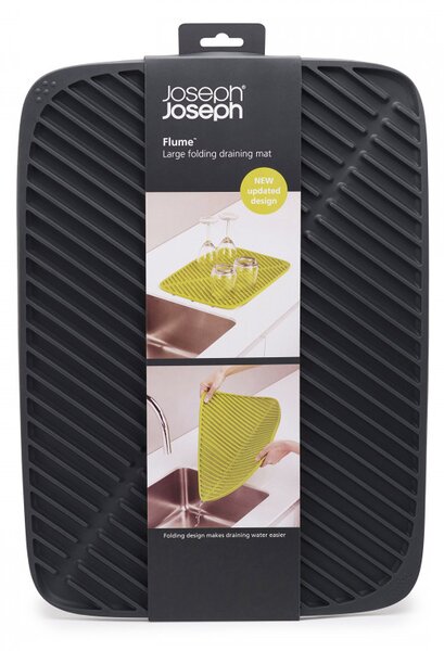 Сушилник-подложка за съдове Joseph Joseph Flume Large 85089, 43.5х31.5, Гума, Сив