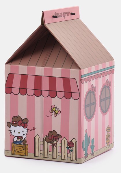Sinsay - Картонена къщичка за котка Hello Kitty - розов