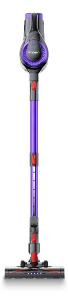 Вертикална прахосмукачка Yaber L10, 170W, 0.6 л, 80000 об/мин, 35 мин, 2 степени, HEPA, LED осветление на четката, Свободностояща, Лилав/Сив