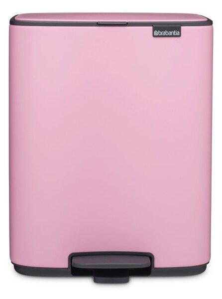 Розово стоманено кошче за боклук с педал 12 l Bo – Brabantia