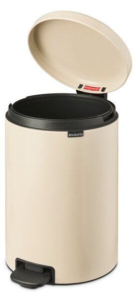 Бежово стоманено кошче за боклук с педал 20 l NewIcon – Brabantia