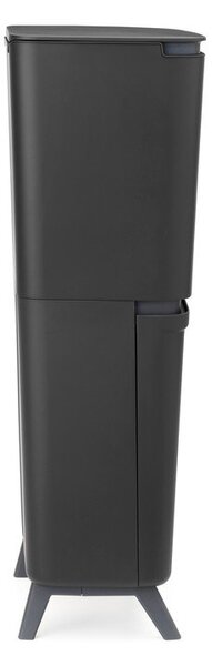 Тъмносиво пластмасово кошче за боклук 20+25 l за рециклиране SortUp Recycle Hi – Brabantia