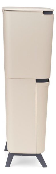 Бежово пластмасово кошче за боклук 25+10+10 l за рециклиране SortUp Recycle Hi – Brabantia
