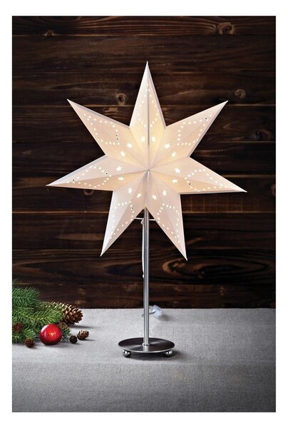 Бяла светлинна декорация , височина 52 cm Saturnus - Markslöjd