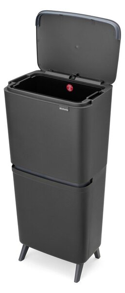 Тъмносиво пластмасово кошче за боклук 20+25 l за рециклиране SortUp Recycle Hi – Brabantia