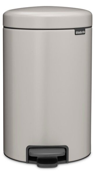 Светлосиво стоманено кошче за боклук с педал 12 l NewIcon – Brabantia