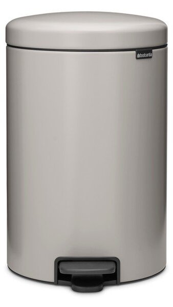 Светлосиво стоманено кошче за боклук с педал 20 l NewIcon – Brabantia
