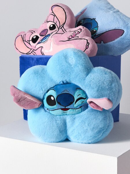 Sinsay - Декоративна възглавница Stitch - светлосиньо