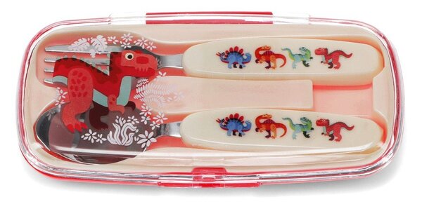 Детски прибори за хранене 2 бр. от неръждаема стомана Baby Dinos – Rex London