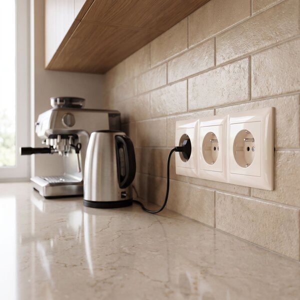 Тройна рамка за контакти OSTE JNH015-3F Beige