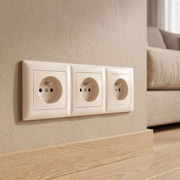 Тройна рамка за контакти OSTE JNH015-3F Beige