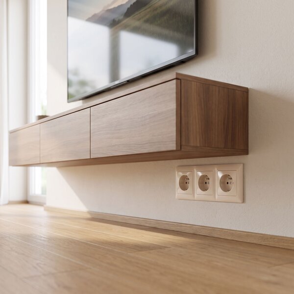 Тройна рамка за контакти OSTE JNH015-3F Beige
