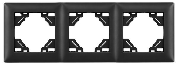 Тройна рамка за контакти OSTE JNH015-3F Black