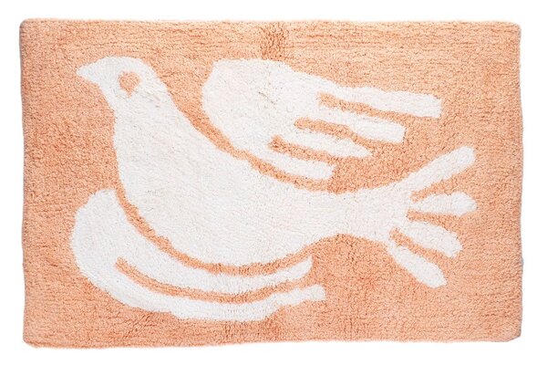 Прасковен килим за баня 50x80 cm White Dove – Rex London