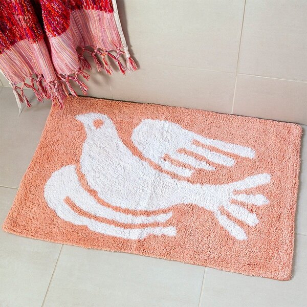 Прасковен килим за баня 50x80 cm White Dove – Rex London