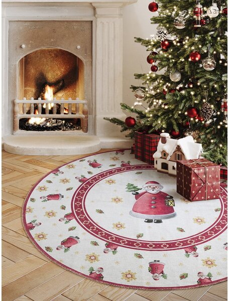 Червен кръгъл килим с коледен мотив ø 160 cm Toy's Delight Santa Claus – Villeroy&Boch