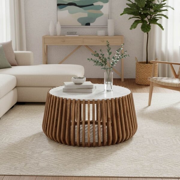 Масичка за кафе Mable Natural 80x80x45 cm