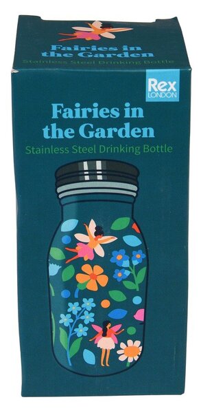 Синя детска бутилка от неръждаема стомана 250 ml Fairies in the Garden – Rex London