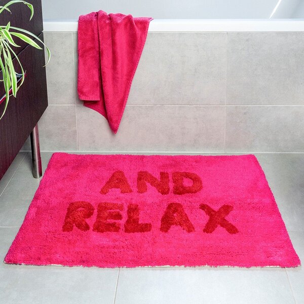 Розов килим за баня 50x80 cm And Relax – Rex London