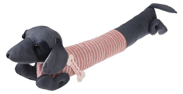 Розово-сиво уплътнение за врата 17x76 cm Sausage Dog – Rex London
