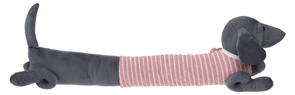 Розово-сиво уплътнение за врата 17x76 cm Sausage Dog – Rex London