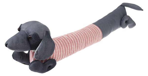 Розово-сиво уплътнение за врата 17x76 cm Sausage Dog – Rex London