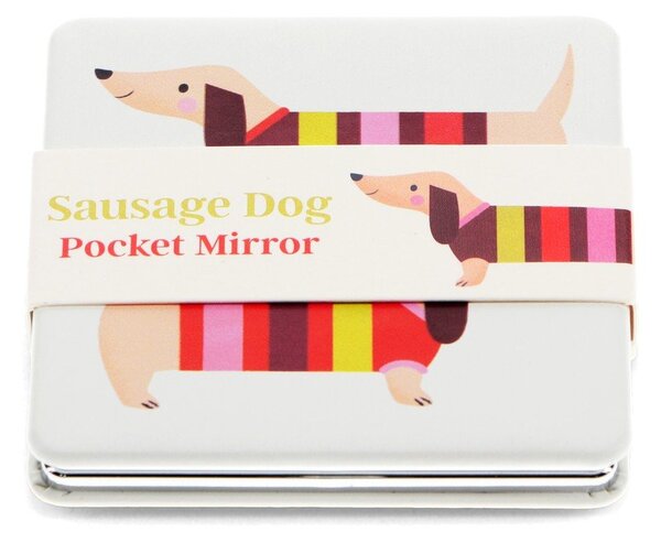 Козметично увеличително огледало 7x7 cm Sausage Dog – Rex London