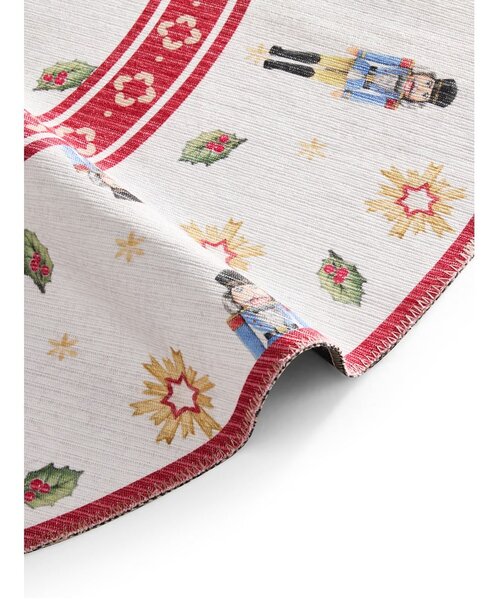 Червен кръгъл килим с коледен мотив ø 160 cm Toy's Delight Nutcracker – Villeroy&Boch
