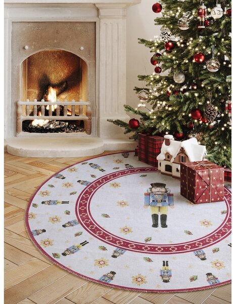 Червен кръгъл килим с коледен мотив ø 160 cm Toy's Delight Nutcracker – Villeroy&Boch