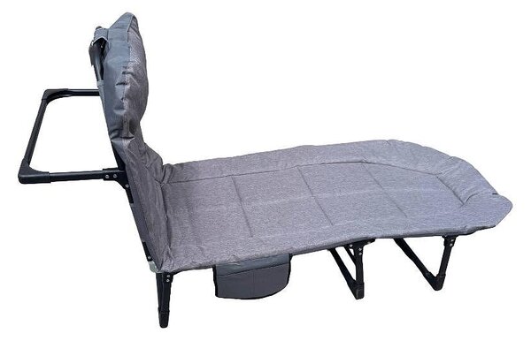 Сгъваемо походно легло - 200 x 62 x 32 cm, стоманена конструкция с 4 крака