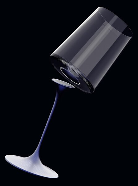 Столче с магнитно закрепване Trebonn SplitGlass 2025102, Ø7.5x12 см, Модулна система, Алуминий, Син