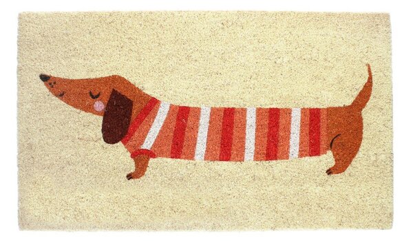 Изтривалка от кокосови влакна 43x73 cm Sausage Dog – Rex London