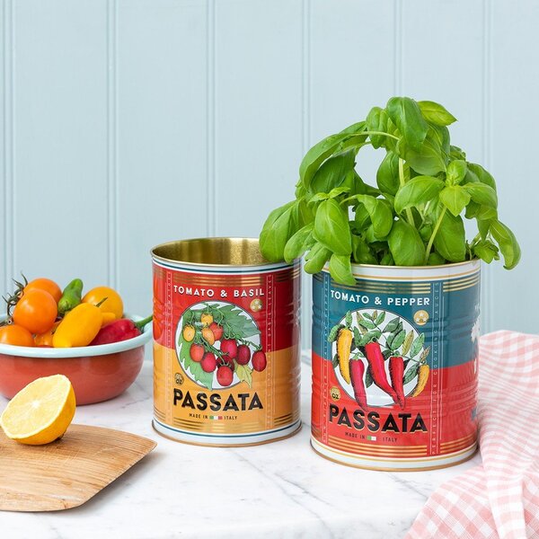 Декоративни кутии за съхранение в комплект от 2 бр. от калай ø 11x13 cm Passata – Rex London