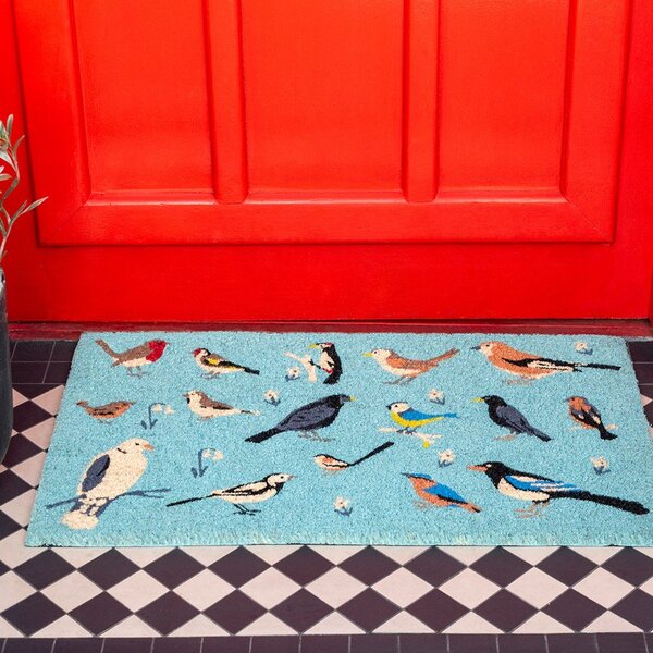 Изтривалка от кокосови влакна 43x73 cm Garden Birds – Rex London