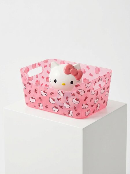 Sinsay - Пластмасов контейнер за съхранение Hello Kitty - розов