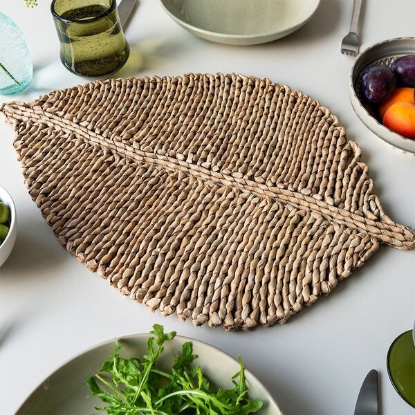 Подложка за хранене от морска трева 32x49 cm Leaf – Rex London