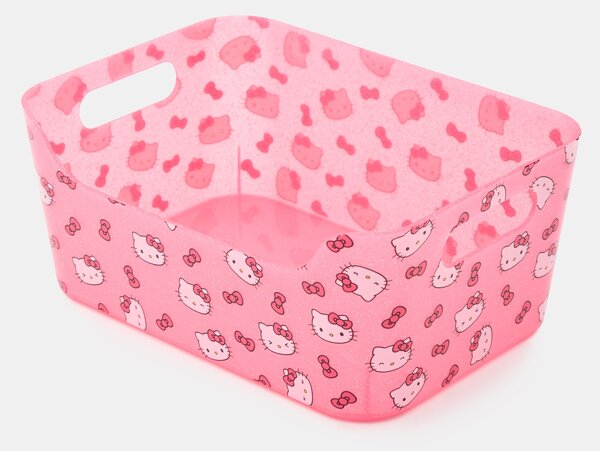 Sinsay - Пластмасов контейнер за съхранение Hello Kitty - розов