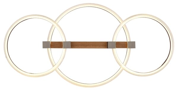 Globo 48050D2 - LED таванно осветително тяло FLETCHER LED/40W/230V 76,1x38 cm кафяво